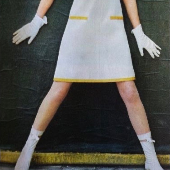 Vintage 1960s Velvet Mod Dress Gogo - Picture 13 of 14